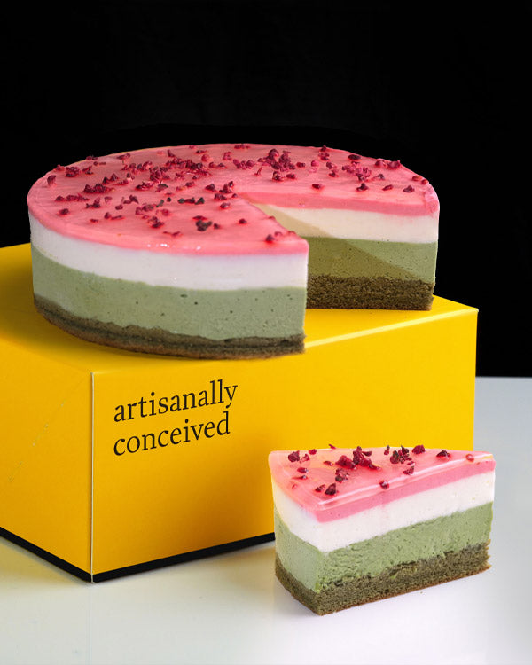 Pistachio Raspberry Cheesecake