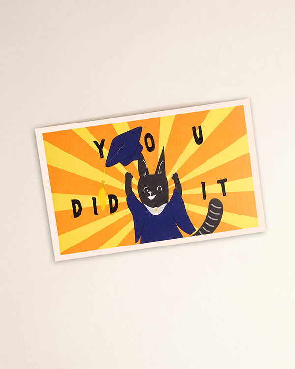 'You Did It (Graduation)' Personalised Card