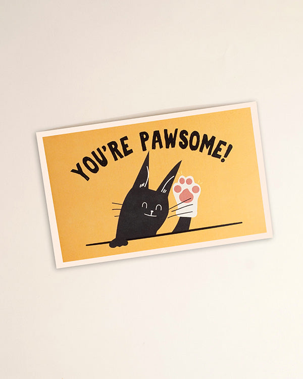 'You're Pawsome' Personalised Card